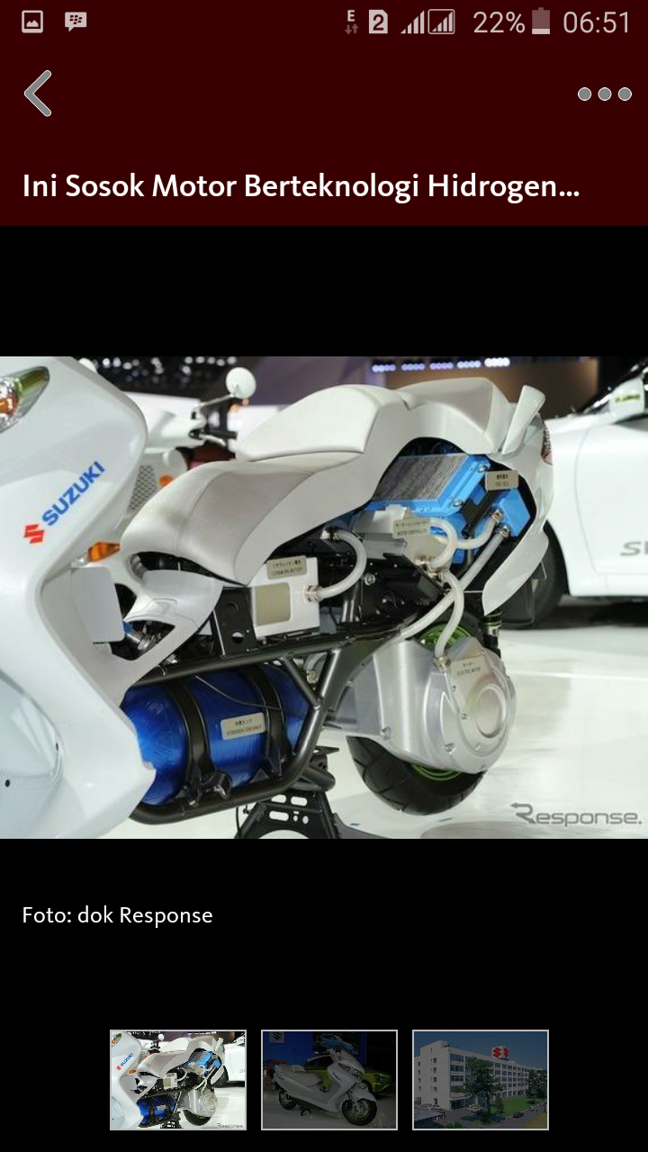 Ini Dia Sepeda Motor Berbahan Bakar Hydrogen Yang Akan Di Jual